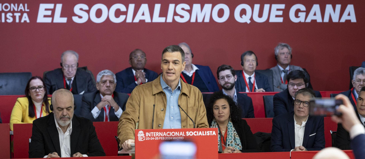 Sánchez, en la inauguración del Consejo de la Internacional Socialista