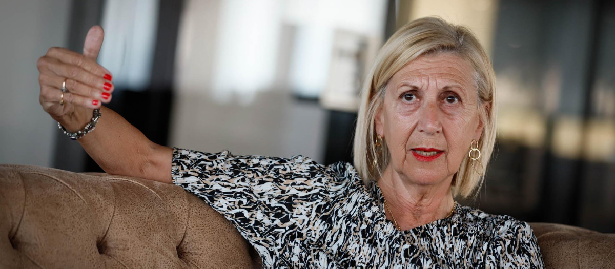 Rosa Díez, en la redacción de El Debate