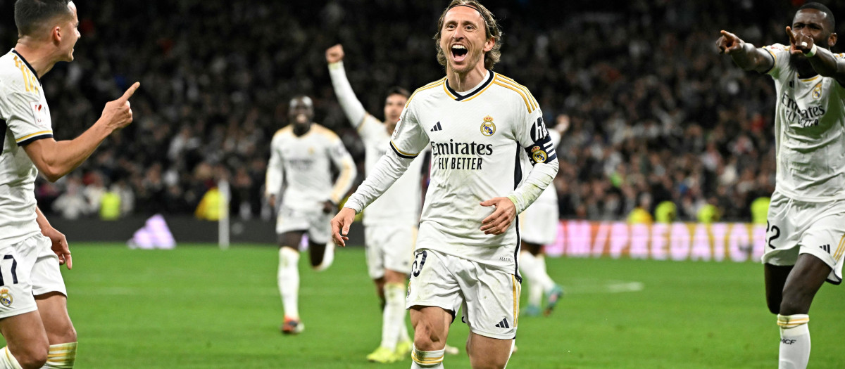 Luka Modric ha marcado el gol de la victoria del Real Madrid ante el Sevilla