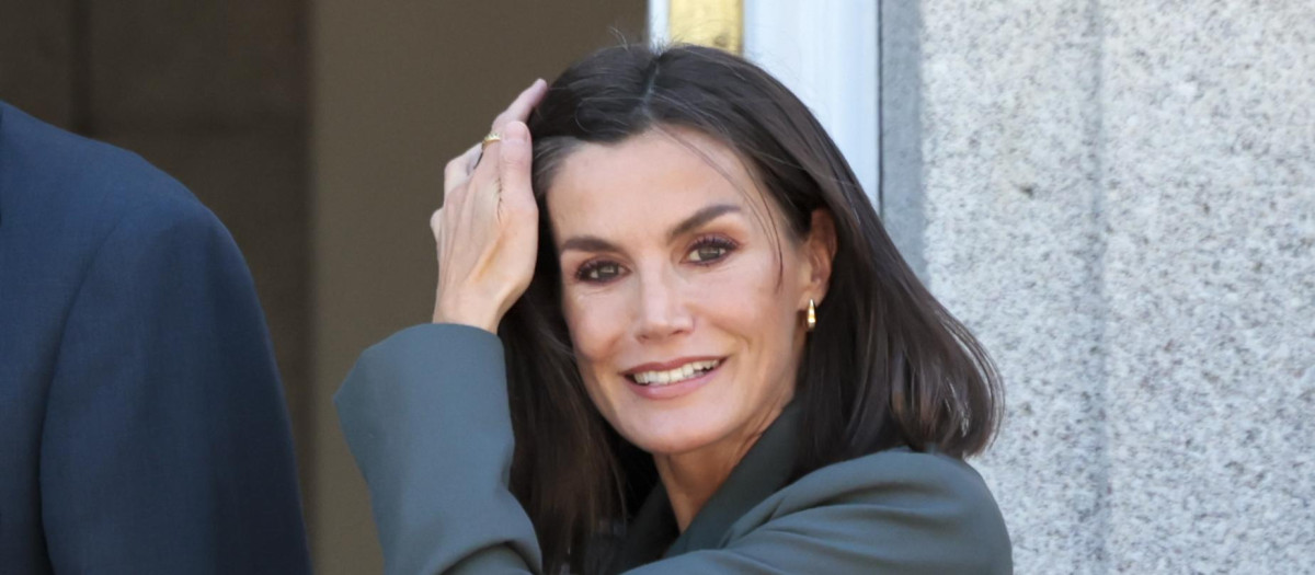 Spanish Queen Letizia during a luncheon ceremony for Paraguay President on ocassion his official visit to Spain in Madrid on Wednesday, 28 February 2024.
