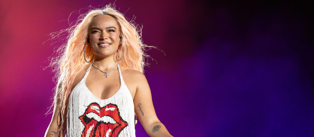 Karol G en el festival Lollapalooza en Chicago, Illinois