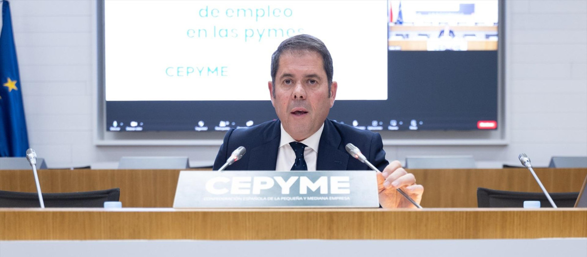 El presidente de Cepyme, Gerardo Cuerva.