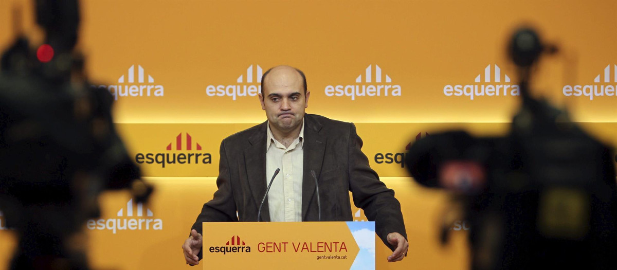 Xavier Vendrell, cuando era director de campaña de ERC, allá por 2010