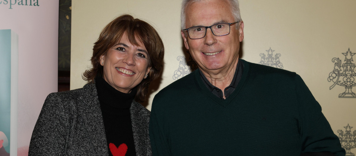 Baltasar Garzon and Dolores Delgado  during book premiere Nosotras in Madrid on Monday, 26 February 2024.