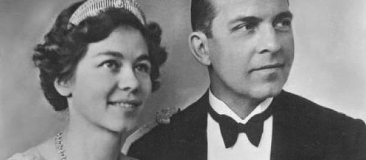 Pablo y Federica fotografiados en 1939