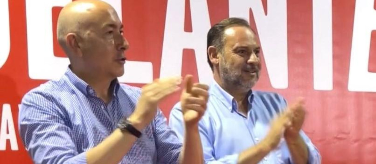 Alejandro Soler y José Luis Ábalos, en un acto del PSOE de cara a las elecciones generales del 23 de julio