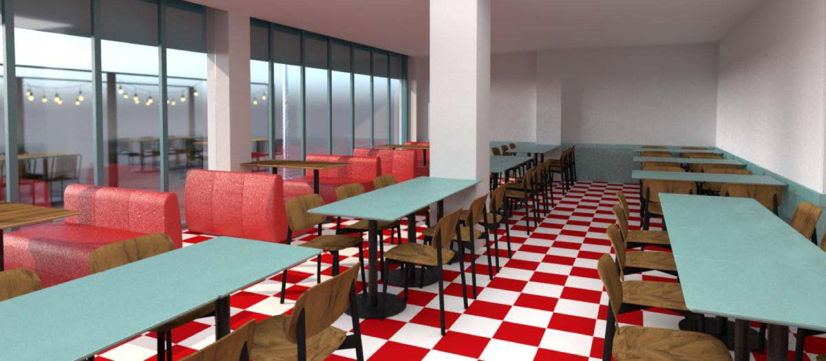 Una de las nuevas zonas de restauración de Magic World