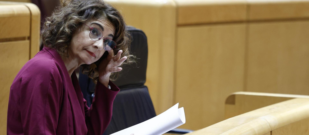 La vicepresidenta primera y ministra de Hacienda, María Jesús Montero.