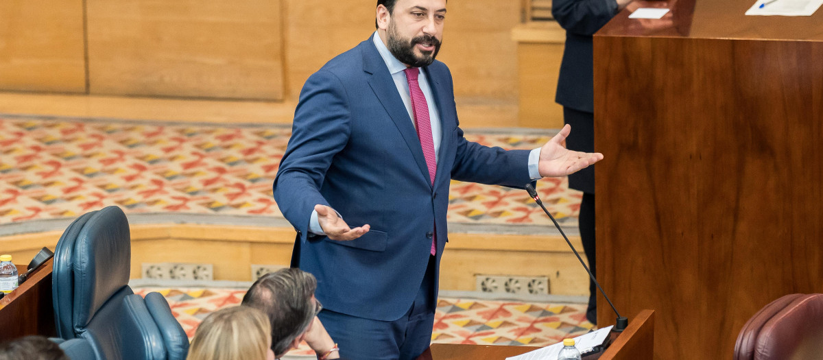 El portavoz del Partido Popular en la Asamblea de Madrid, Carlos Díaz-Pache.