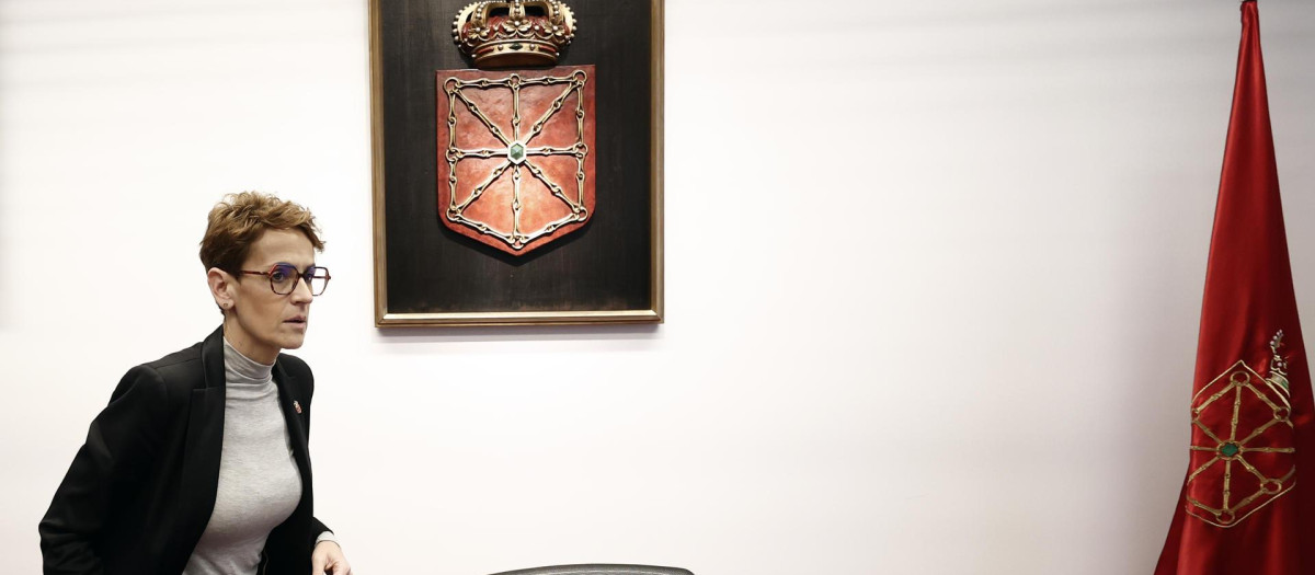 La presidenta del Gobierno de Navarra, María Chivite