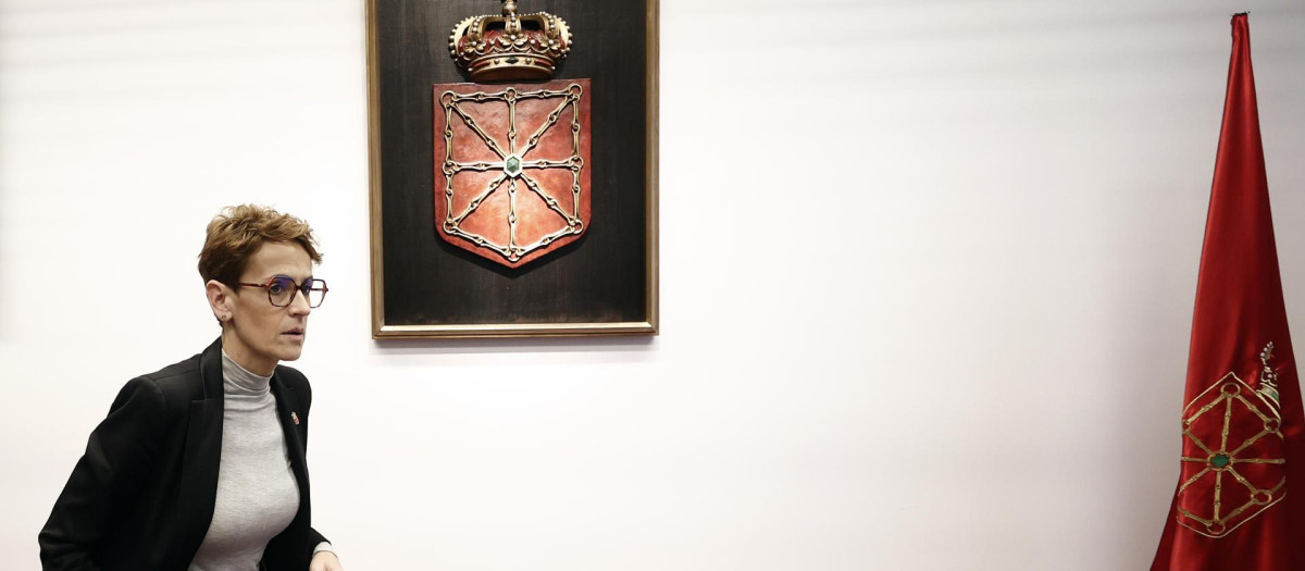 La presidenta del Gobierno de Navarra, María Chivite