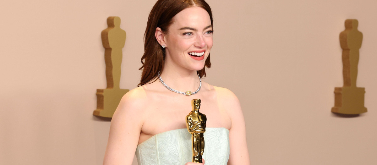 Emma Stone, ganadora del Oscar a la mejor actriz