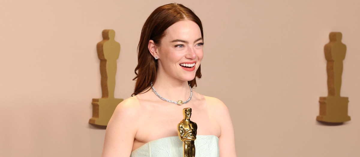 Emma Stone, ganadora del Oscar a la mejor actriz