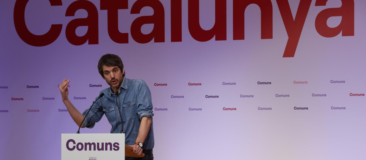 El ministro de Cultura, Ernest Urtasun, en su función de portavoz de Sumar