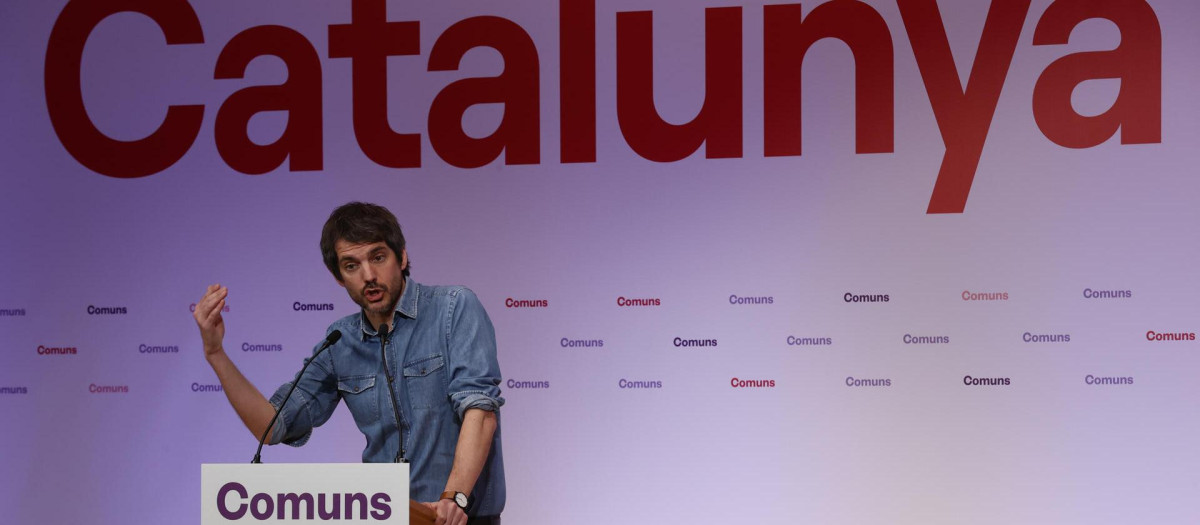 El ministro de Cultura, Ernest Urtasun, en su función de portavoz de Sumar