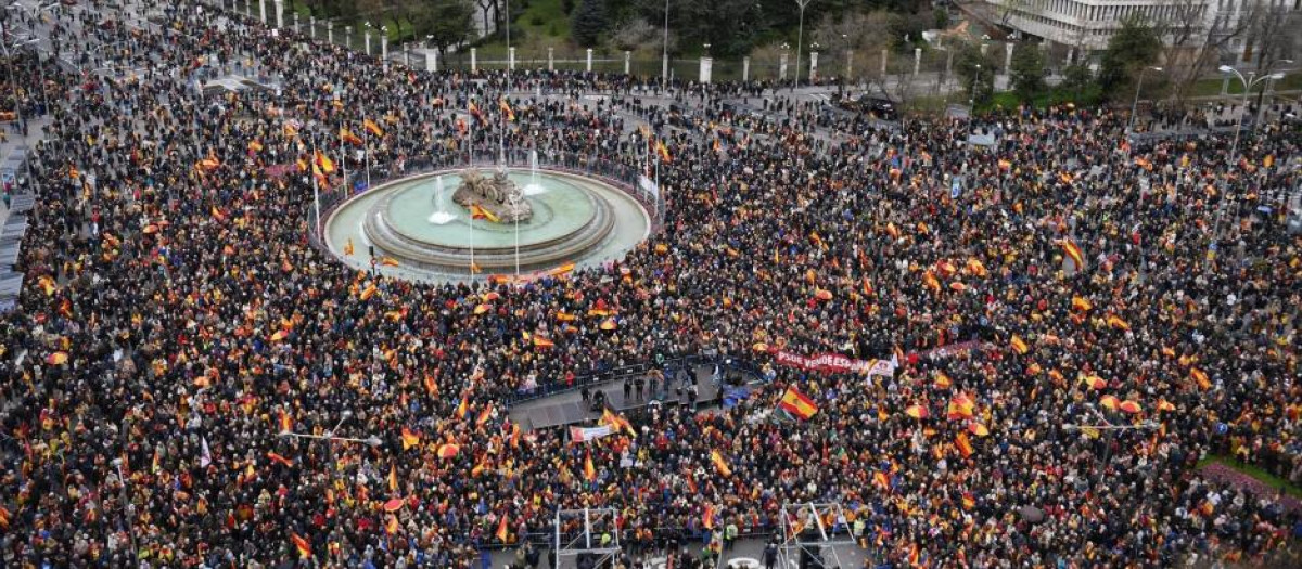 Manifestación en Madrid contra la amnistía