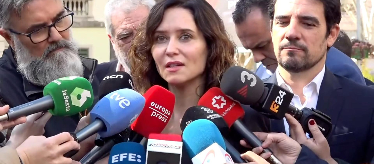 La presidenta de la Comunidad de Madrid, Isabel Díaz Ayuso