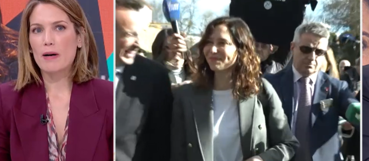 Silvia Intxaurrondo, presentadora de La Hora de La 1, durante el programa de este miércoles