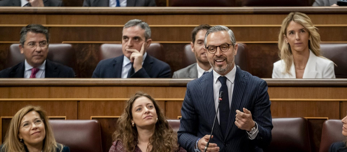 El diputado del Partido Popular, Juan Bravo, en el Congreso de los Diputados