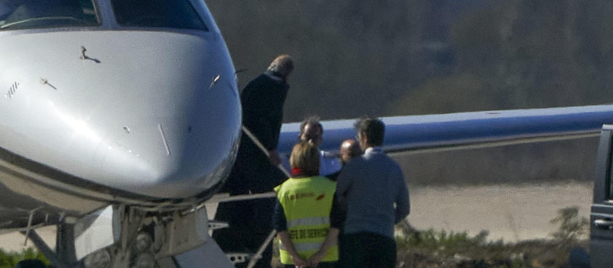 Don Juan Carlos tiene previsto permanecer en Sangenjo hasta el próximo lunes