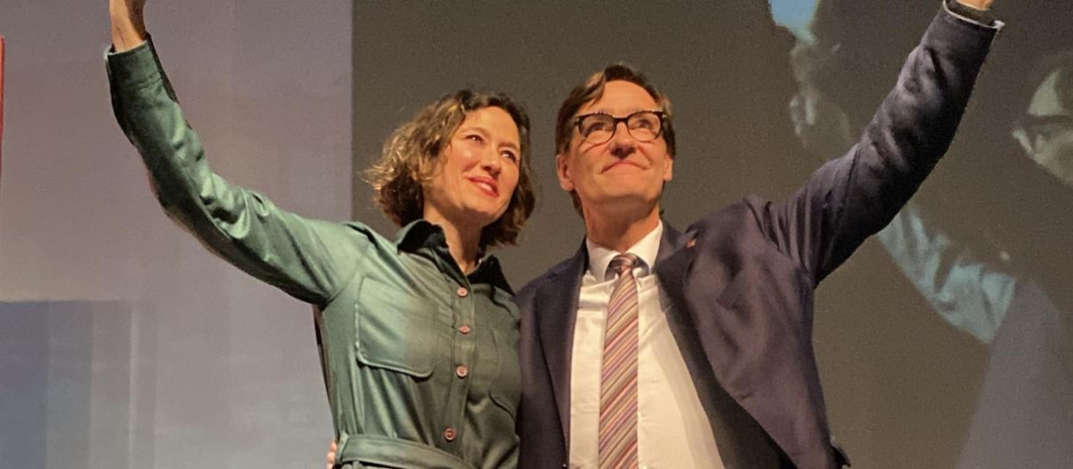 Núria Parlon y Salvador Illa