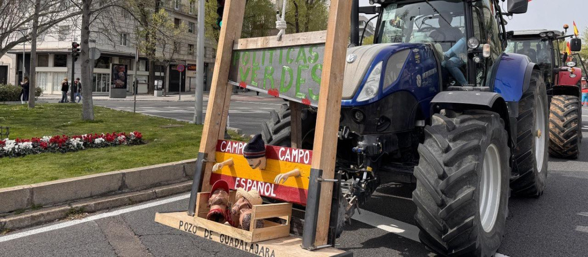 Uno de los tractores que se dieron cita en Madrid