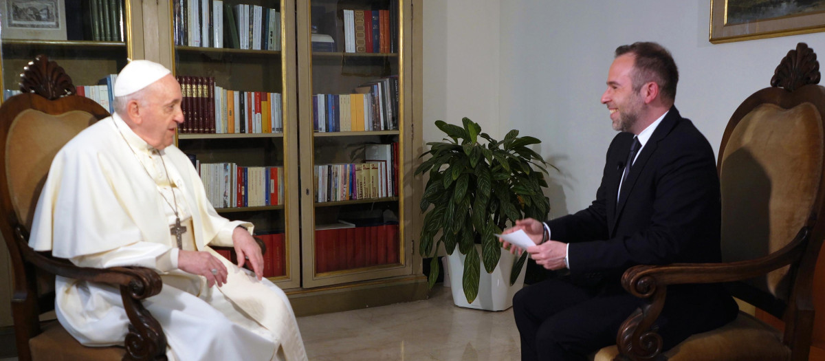 El Papa Francisco y Fabio Marchese en una de sus reuniones
