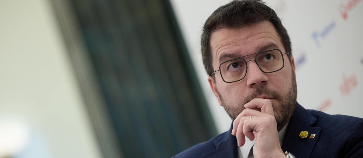 El presidente de la Generalitat de Catalunya, Pere Aragonès