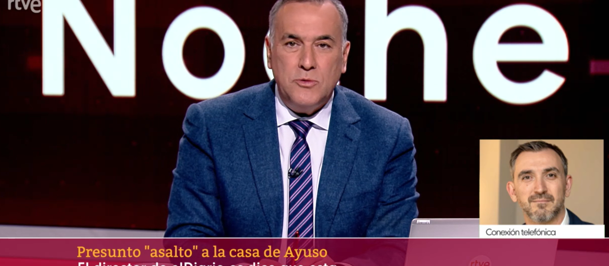 Xabier Fortes, en el programa de este martes de La Noche en 24 Horas