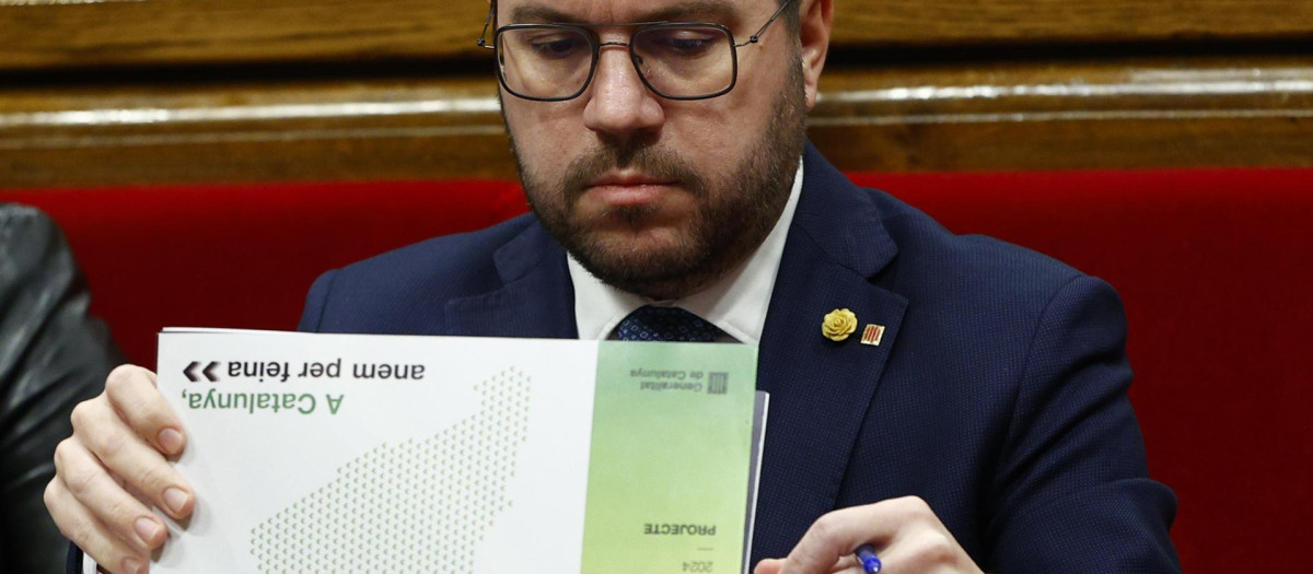 Pere Aragonès, con su propuesta de financiación para Cataluña