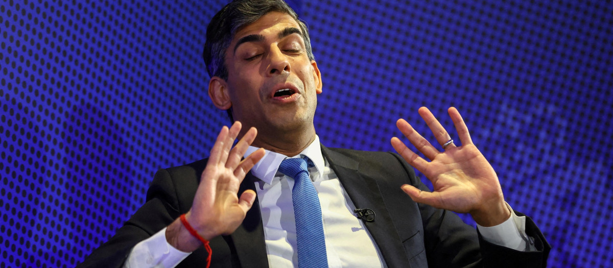 El primer ministro británico Rishi Sunak