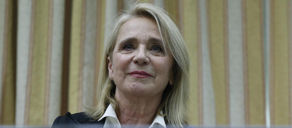 Elena Sánchez, este jueves en la Comisión Mixta de control parlamentario de RTVE en el Congreso