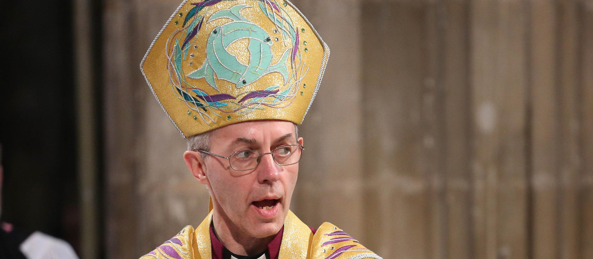 The Archbishop of Canterbury Most Reverend Justin Welby during a service inside Canterbury Cathedral in Canterbury, Kent or his enthronement.