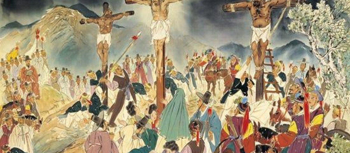 La Crucifixión, vista por Kim Ki-chang
