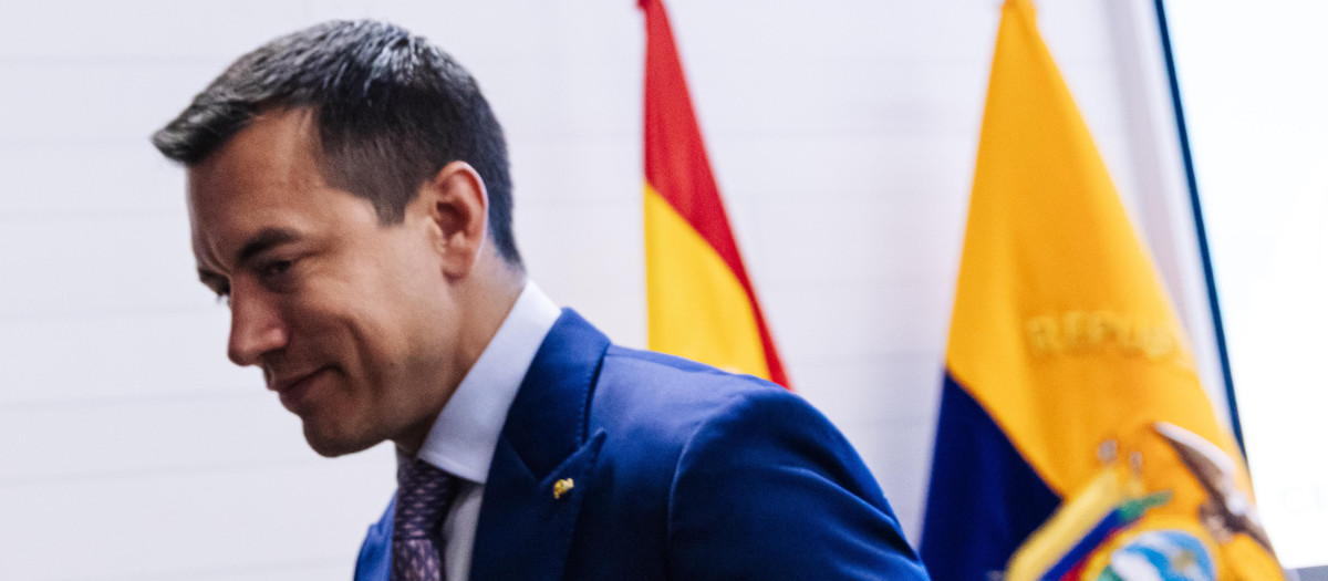 El presidente de Ecuador, Daniel Noboa
