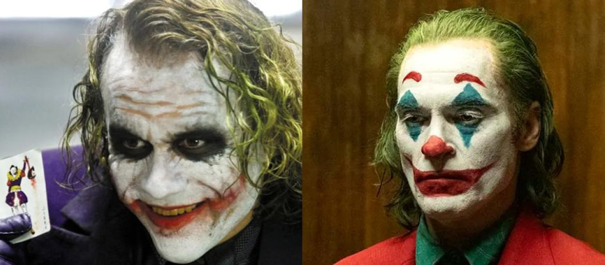 Heath Ledger y Joaquin Phoenix como Joker