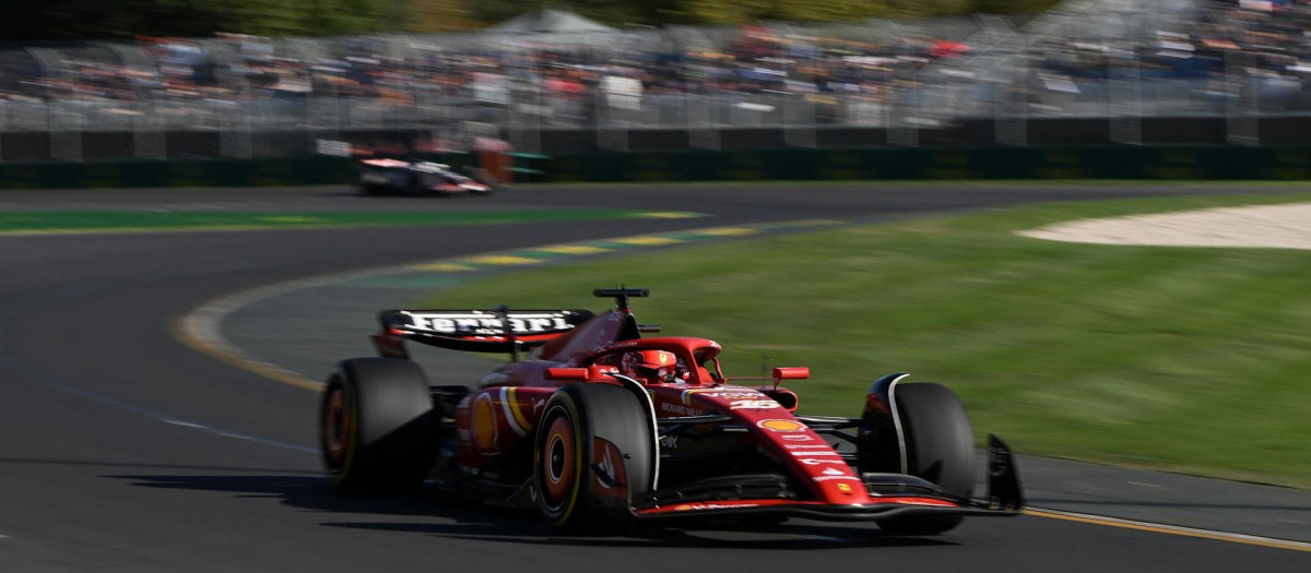 Charles Leclerc, durante el Gran Premio de Australia