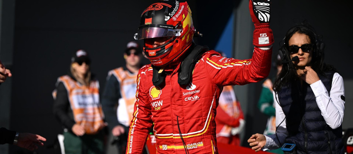 Carlos Sainz, tras el circuito de Australia