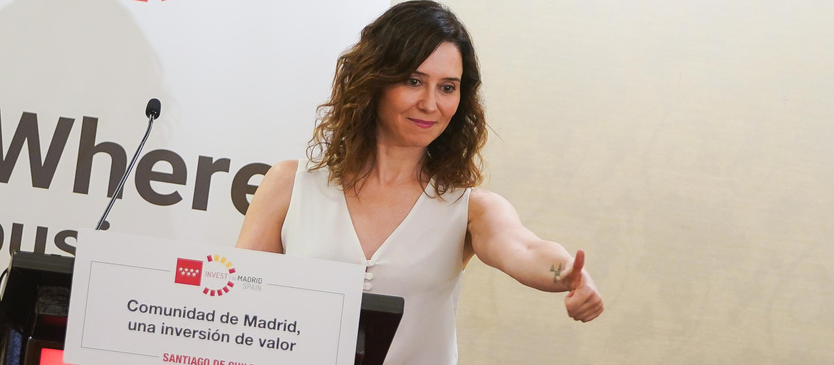 La presidenta de la Comunidad de Madrid, Isabel Díaz Ayuso