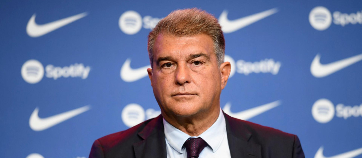 Joan Laporta está viviendo un conflicto de intereses con la marca norteamericana Nike