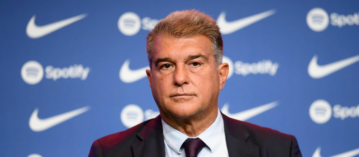 Joan Laporta está viviendo un conflicto de intereses con la marca norteamericana Nike