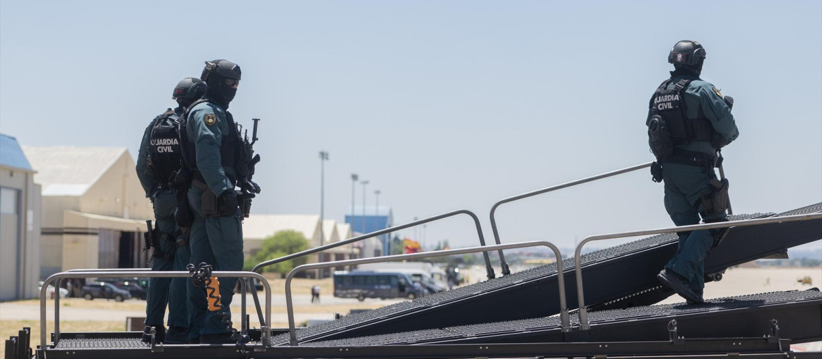 Dispositivo de seguridad durante la Cumbre de la OTAN en Madrid en 2022