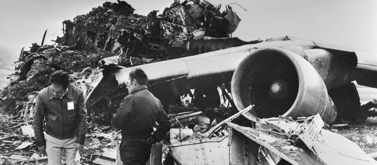 Restos del Boeing 747 de Pan Am