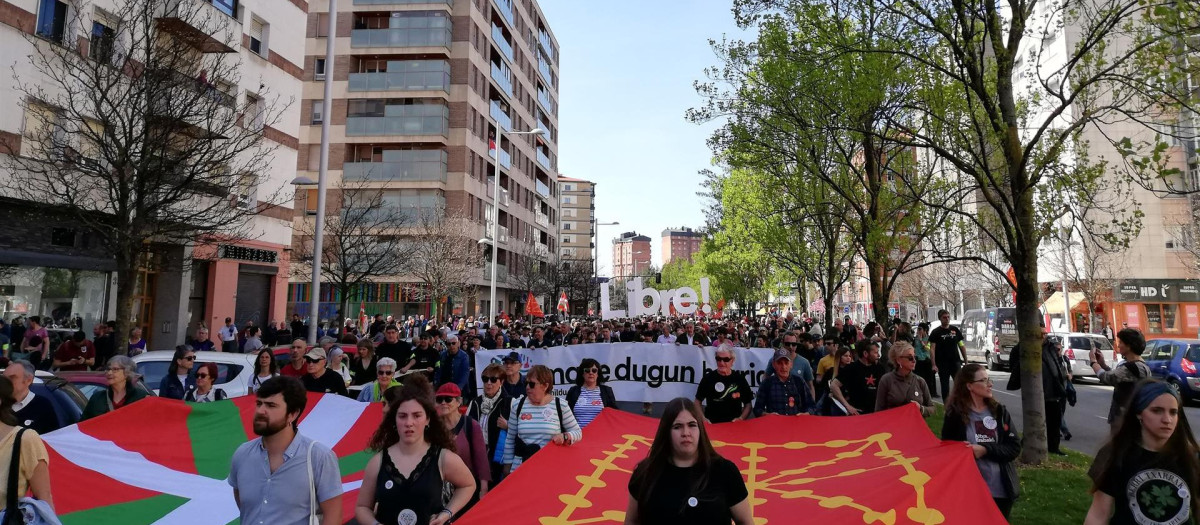 Imagen del Aberri Eguna (Día de la Patria Vasca) de Bildu celebrado el año pasado en Pamplona