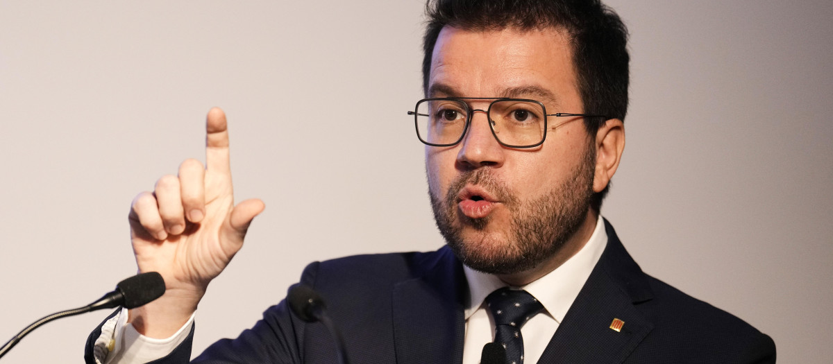 El presidente de la Generalitat, Pere Aragonès