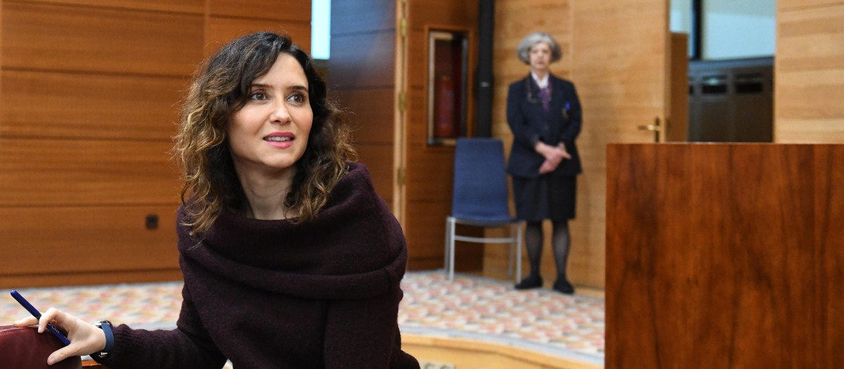 La presidenta de la Comunidad de Madrid, Isabel Díaz Ayuso