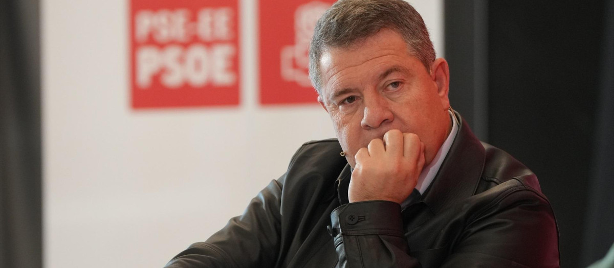 El presidente de Castilla-La Mancha, Emiliano García-Page, durante un acto del PSOE vasco