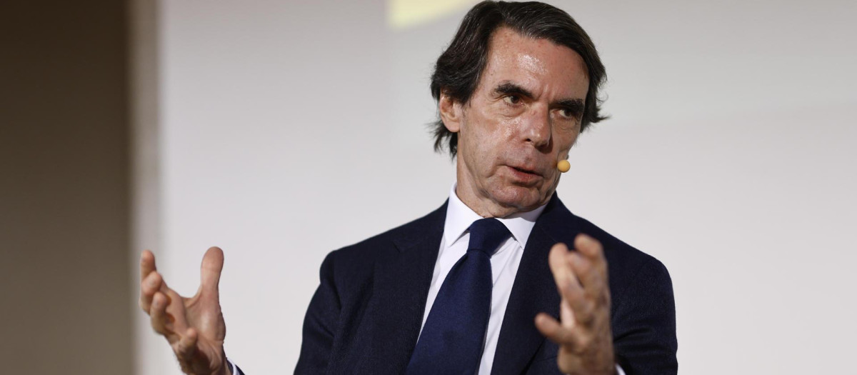 El expresidente del Gobierno y del PP, José María Aznar