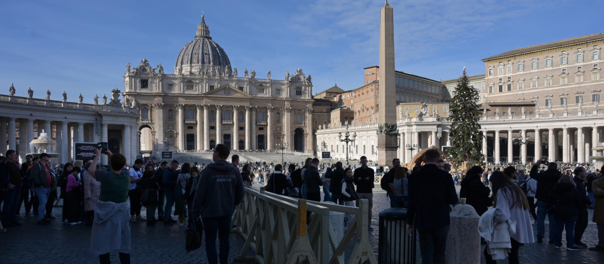 Plaza de San Pedro en el Vaticano