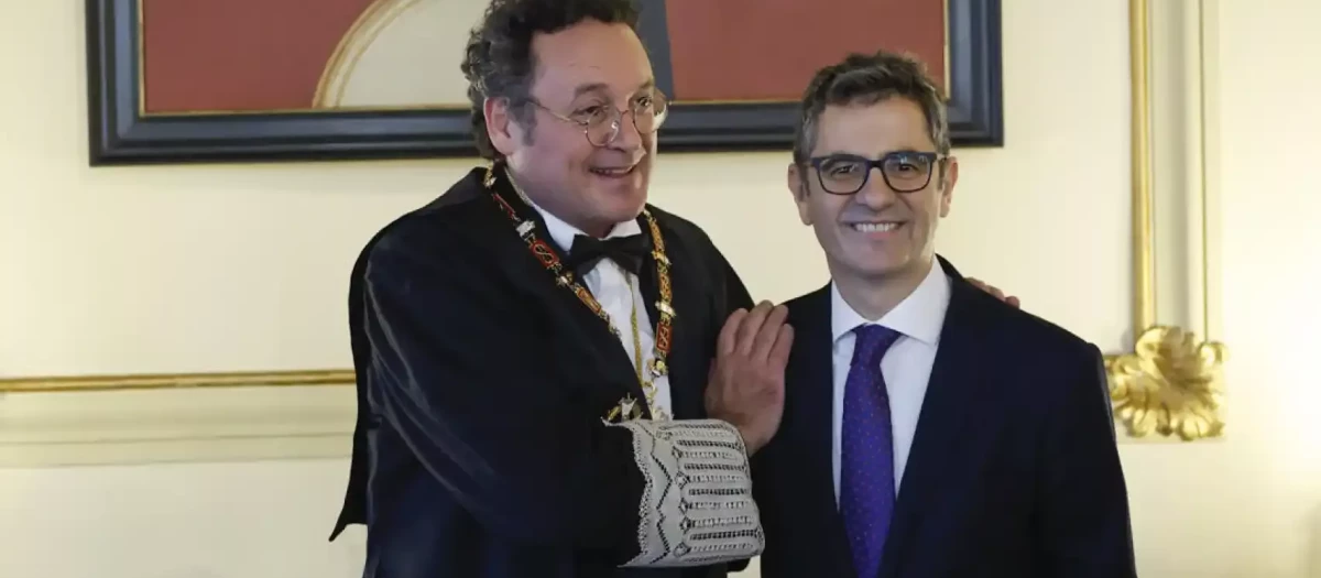 El fiscal general del Estado junto al ministro Bolaños